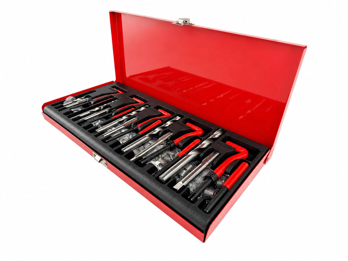 Sada na opravu závitov M5, M6, M8, M10, M12, 131ks Gebo Tools