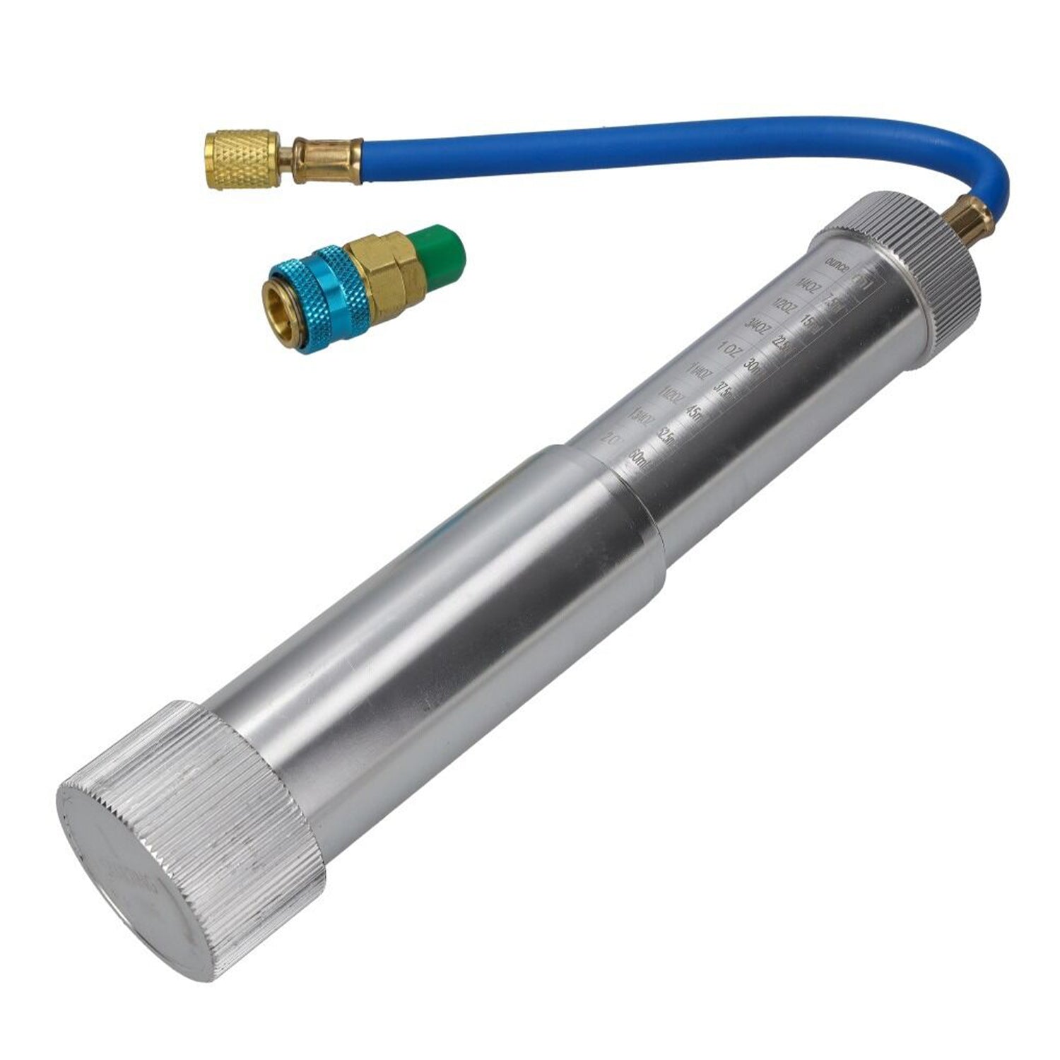 Zariadenie, dávkovacia pumpa na olej s fluorescenčnou uv farbou a rýchlospojkou lp na detekciu únikov freónu