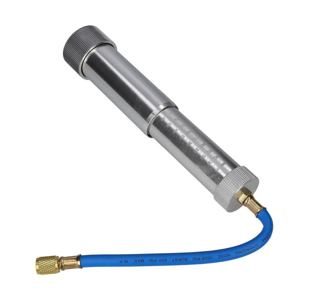 Zariadenie, dávkovacia pumpa na olej s fluorescenčnou uv farbou a rýchlospojkou lp na detekciu únikov freónu