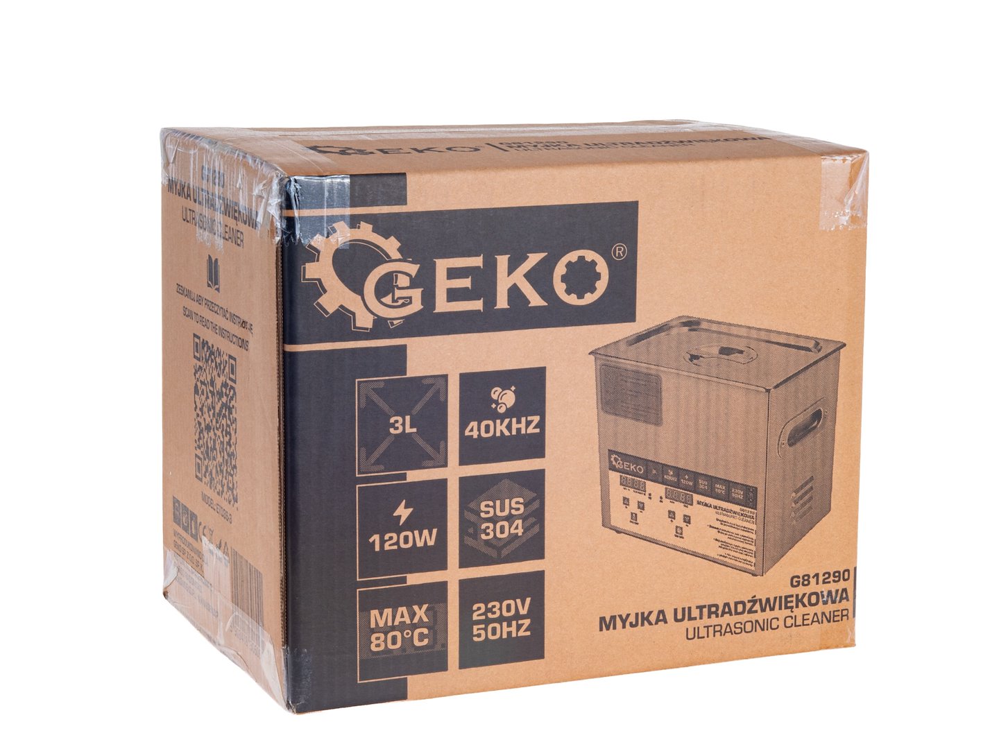 Ultrazvuková čistička 3l 120W Geko