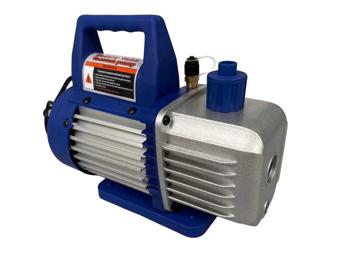 Vákuová pumpa pre klimatizáciu, jednostupňová, s manometrom, s 2 portmi, 60l/min, Gebo Tools