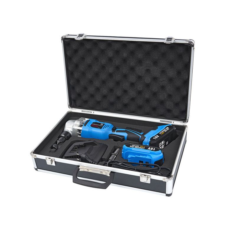 Akumulátorové elektrické nožnice na plech 18V, 2,0Ah