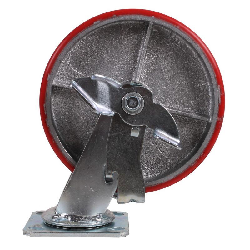 Otočné PU koleso s brzdou 200 x 50mm 480kg