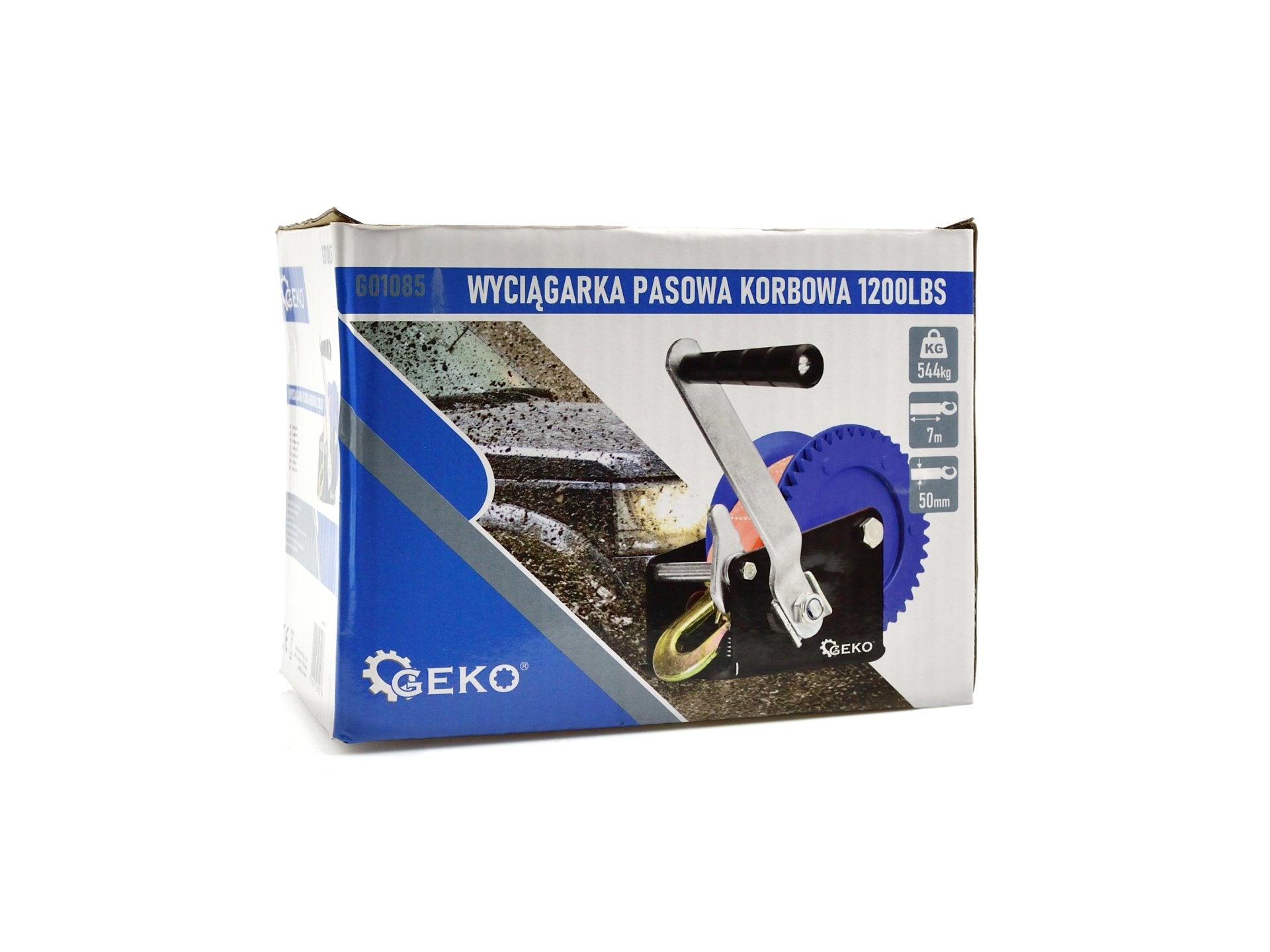 Ručný naviják s popruhom 7m 545kg