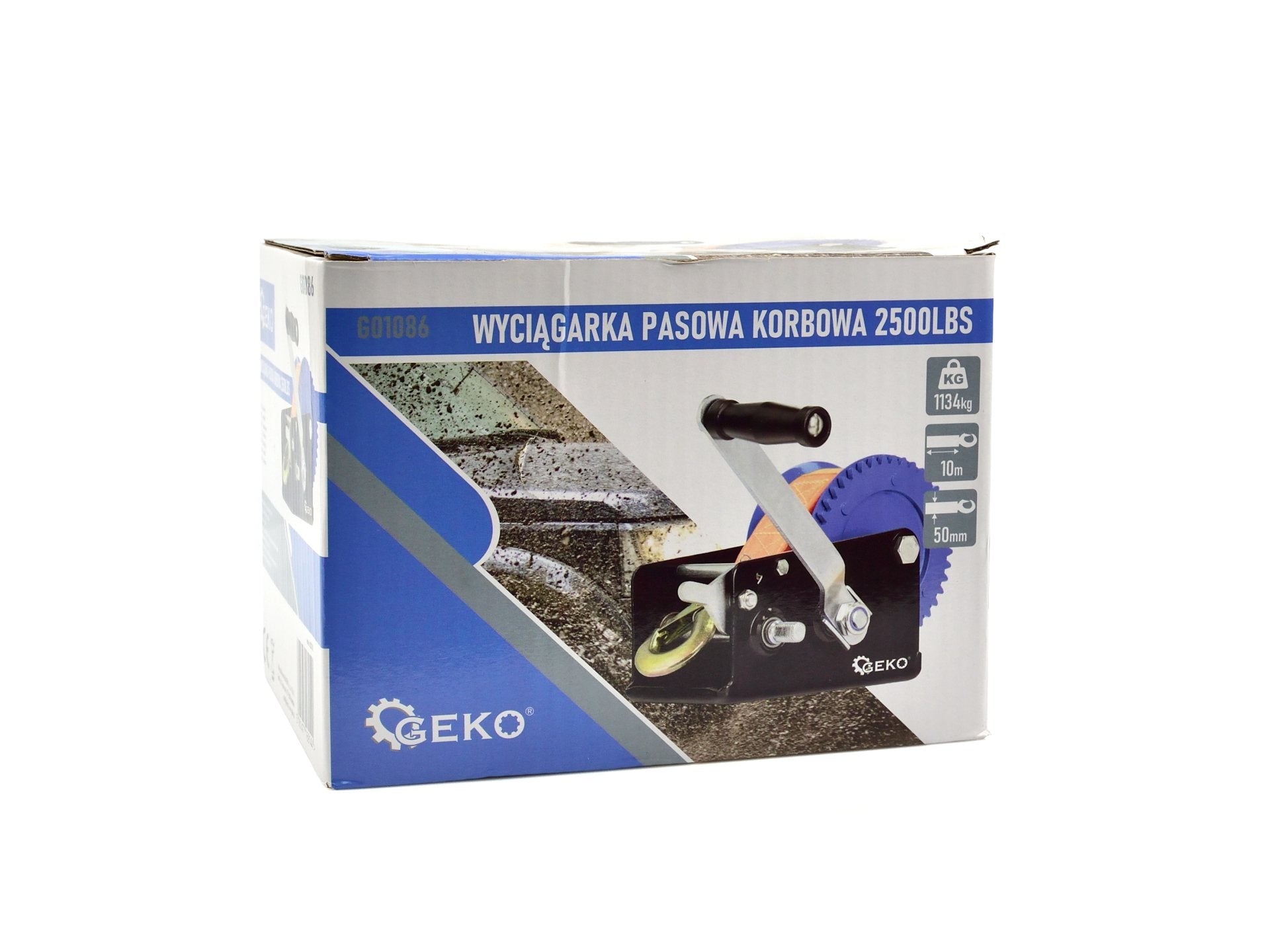 Ručný naviják s popruhom 10m 1133kg