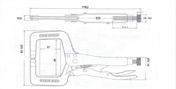 Samozverné zváracie kliešte 6"