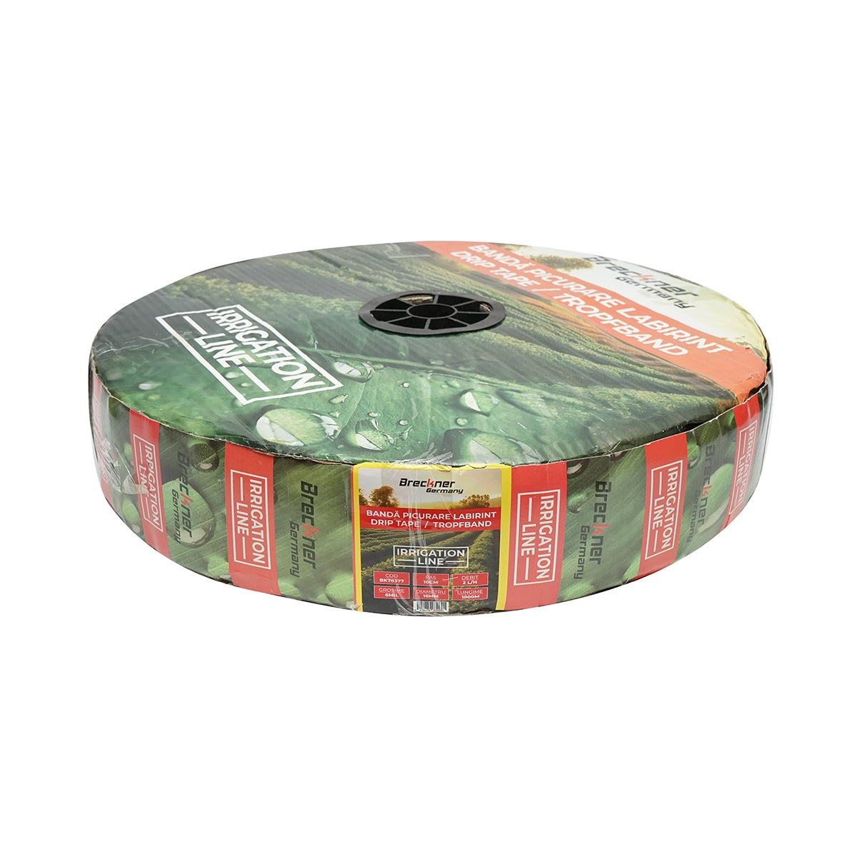 Zavlažovacia kvapková páska, rolka 1000m, 2l/h, D16mm, rozostup 10cm Breckner Germany