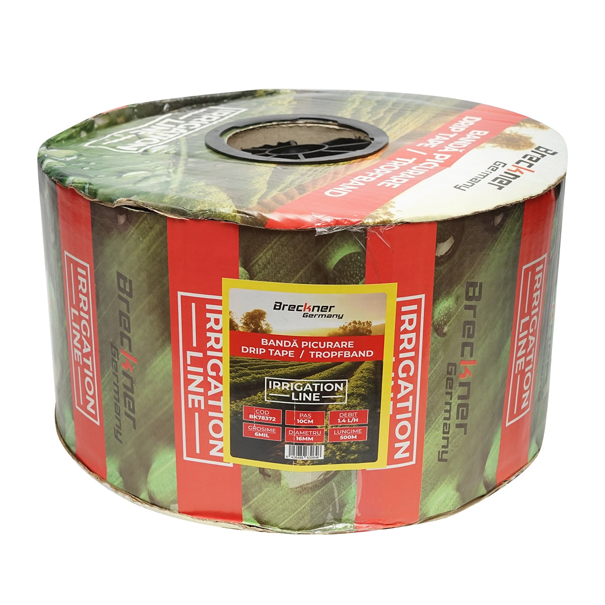 Zavlažovacia kvapková páska, rolka 500m 1,4l/h, D16mm, rozostup 10cm Breckner Germany