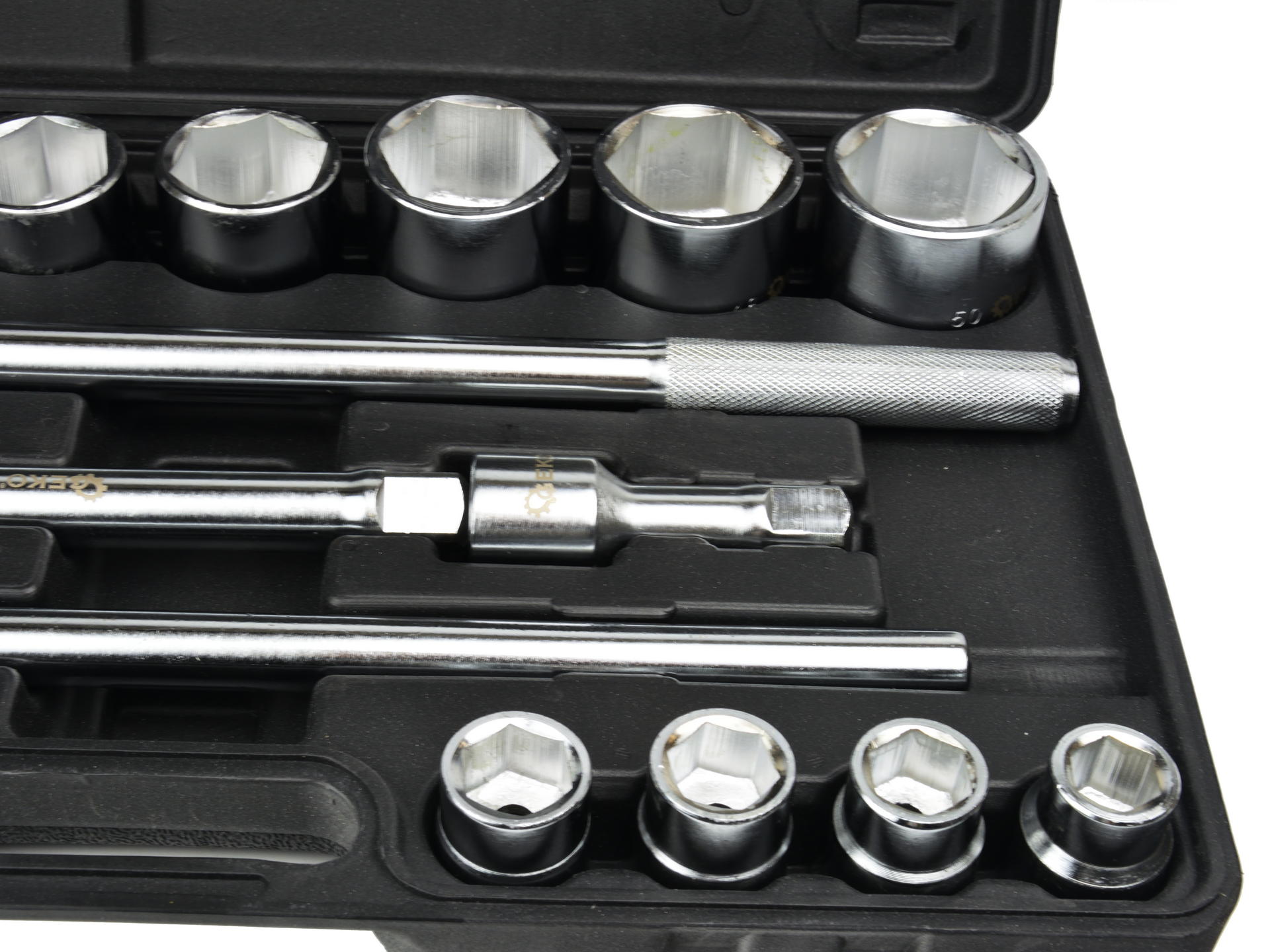 Súprava šesťhranných nástrčiek s račňou 3/4, 19–50 mm geko