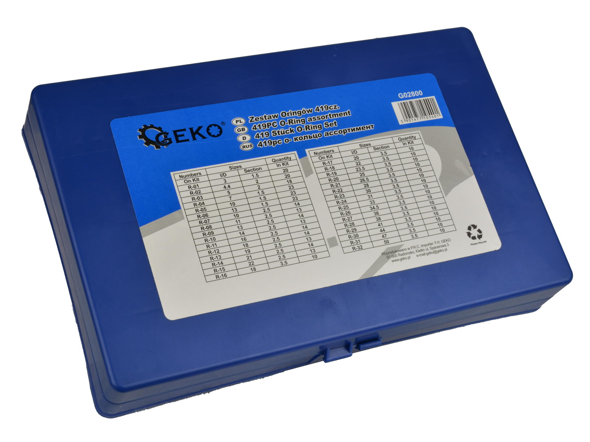 Sada s 419 o-krúžkami