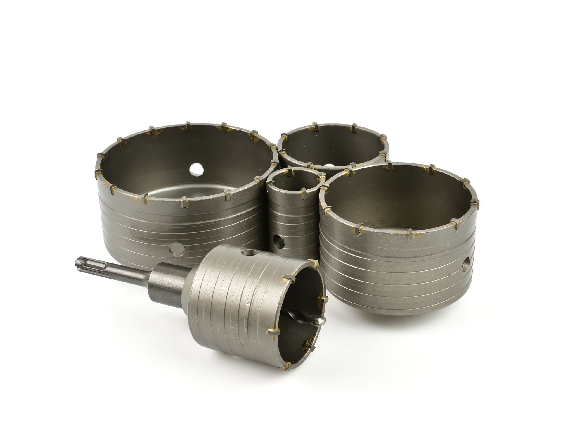 Sada 6 korunkových vrtákov do betonu SDS Plus, s tvrdokovom