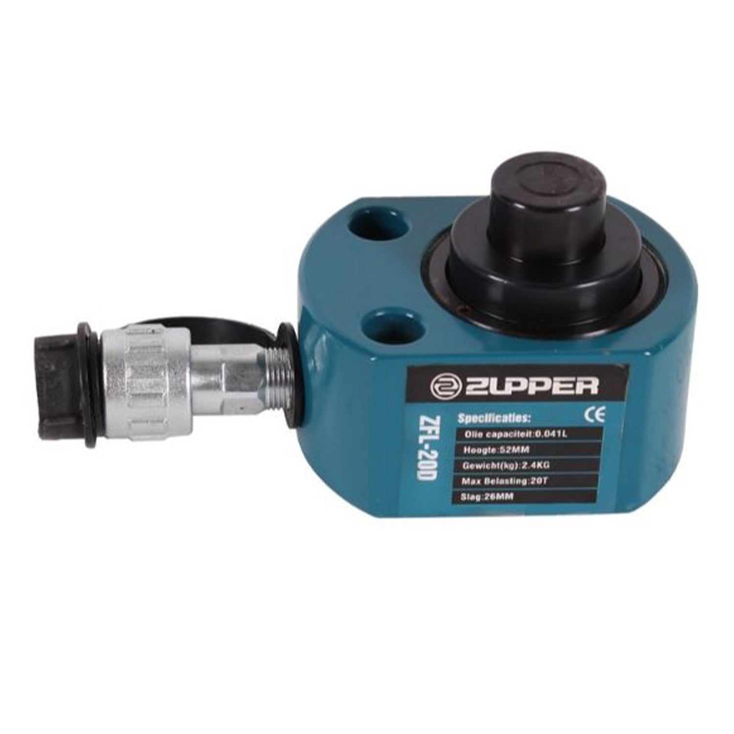 Dvojčinný extra plochý hydraulický valec 20t zdvih 26 mm