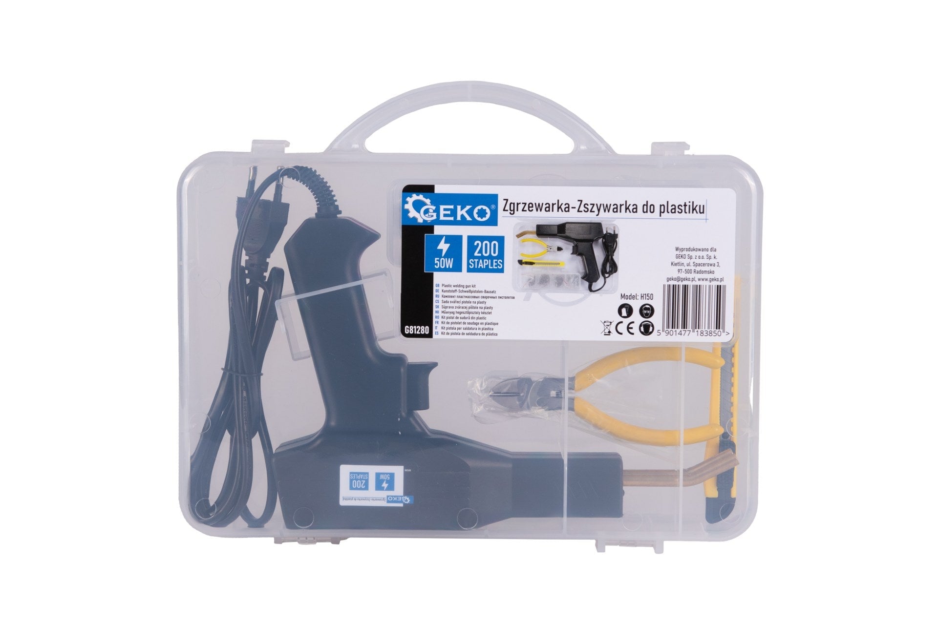 Pištoľ - zváračka na plasty s 200 sponami 50W