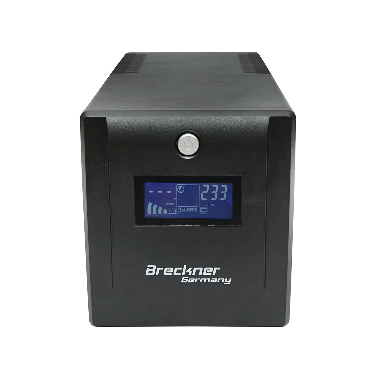 Záložný zdroj UPS 1000VA/600W, batérie 2x7,5Ah, 4 zásuvky Schuko, LCD, USB Breckner Germany