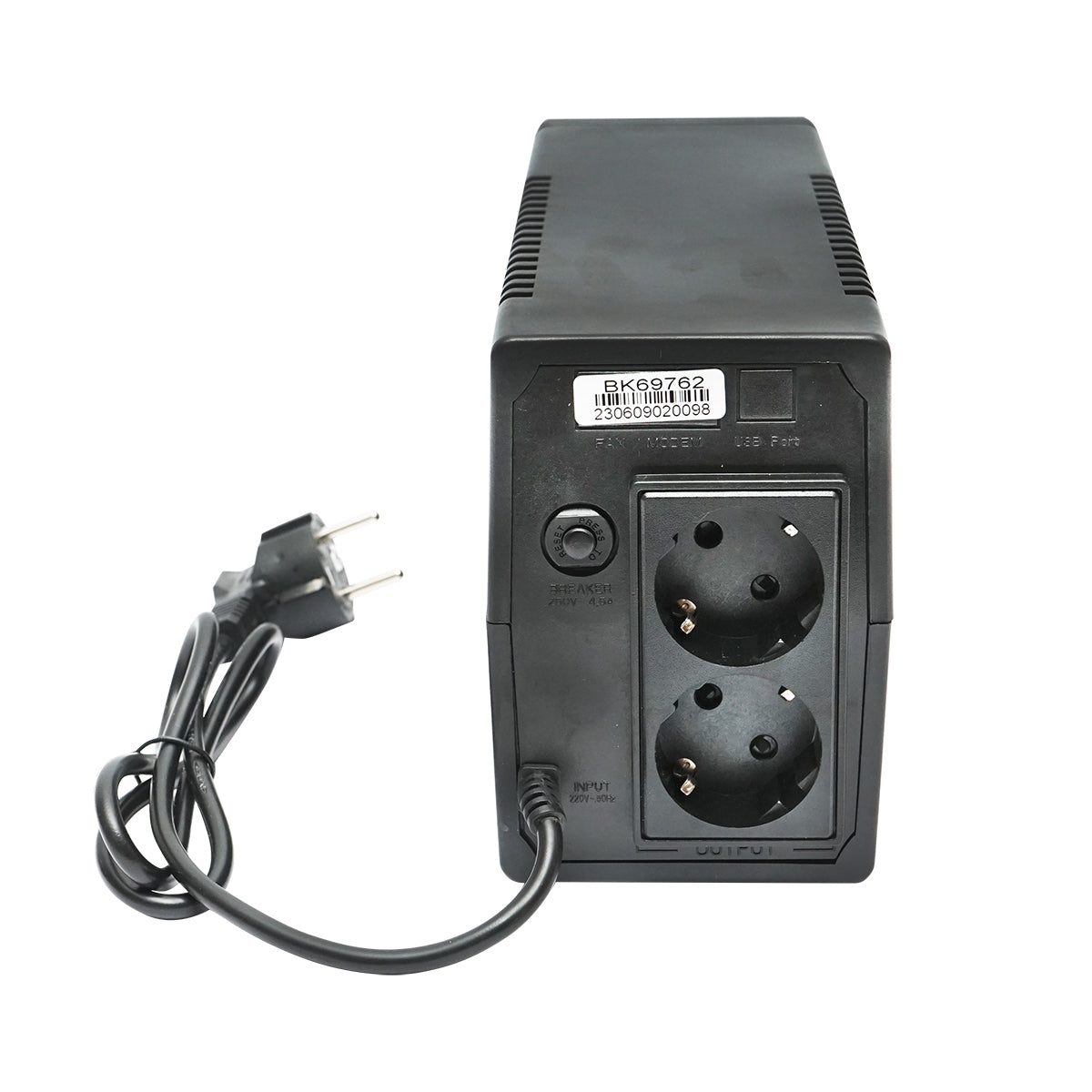 Záložný zdroj UPS 600VA/360W, batéria 7Ah, 2 zásuvky Schuko AVR Breckner Germany