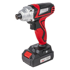 Rázový uťahovák 1/4'' Hex 140Nm 20V 2Ah s akumulátorom Raider