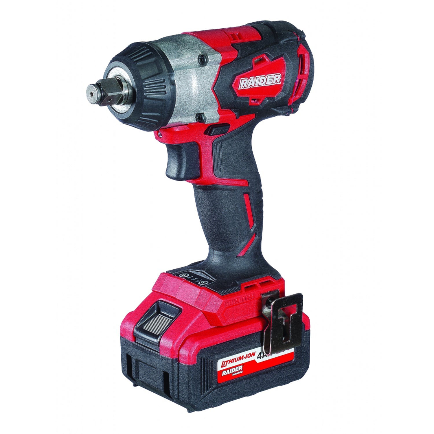 Akumulátorový rázový uťahovák 1/2'', 320Nm, 4Ah, 20V Raider Industrial