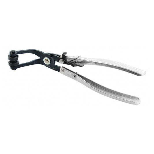 Kliešte na hadicové spony, zahnuté, Topmaster Pro
