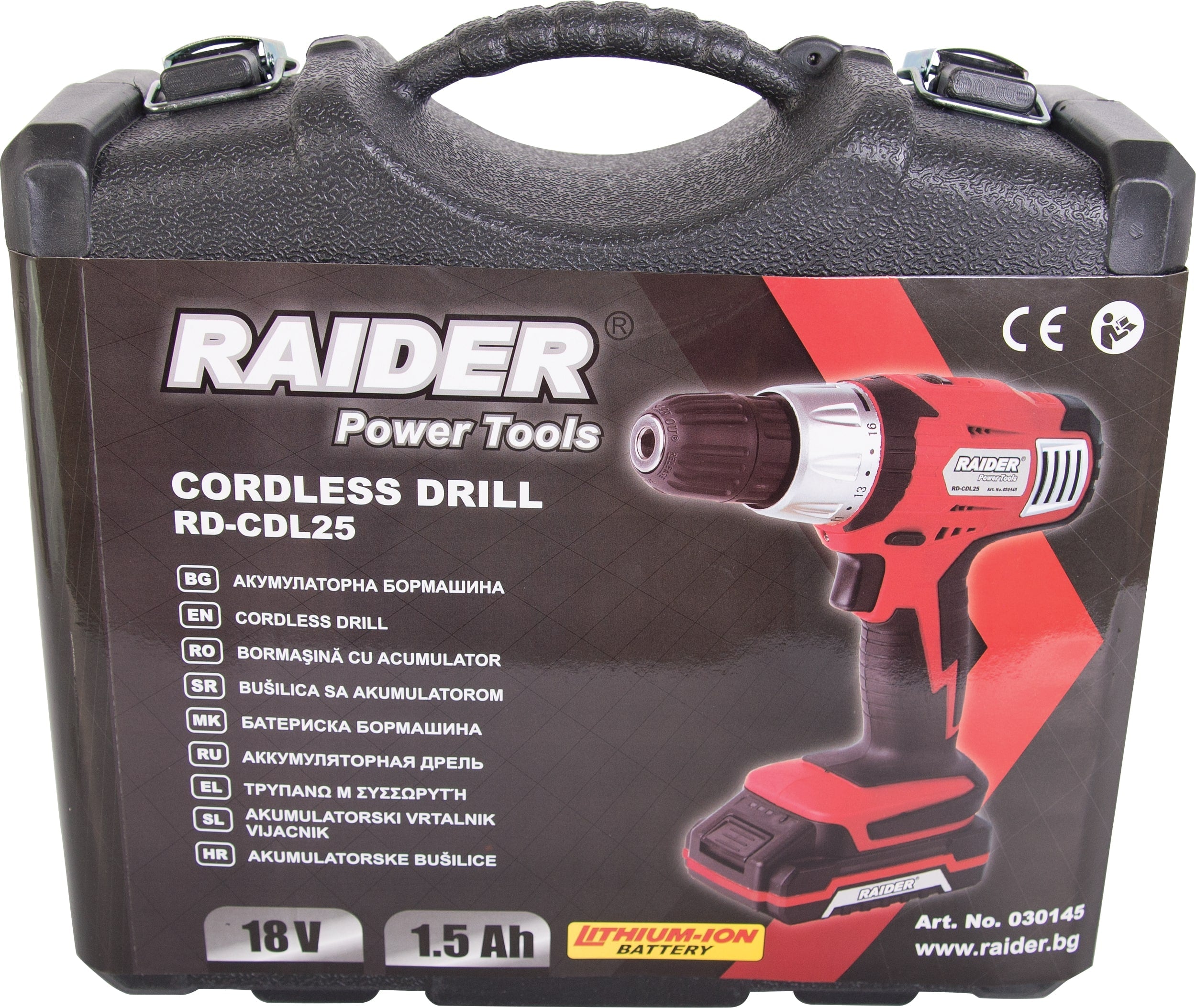 Akumulátorová príklepová vŕtačka Li-Ion 18V Raider