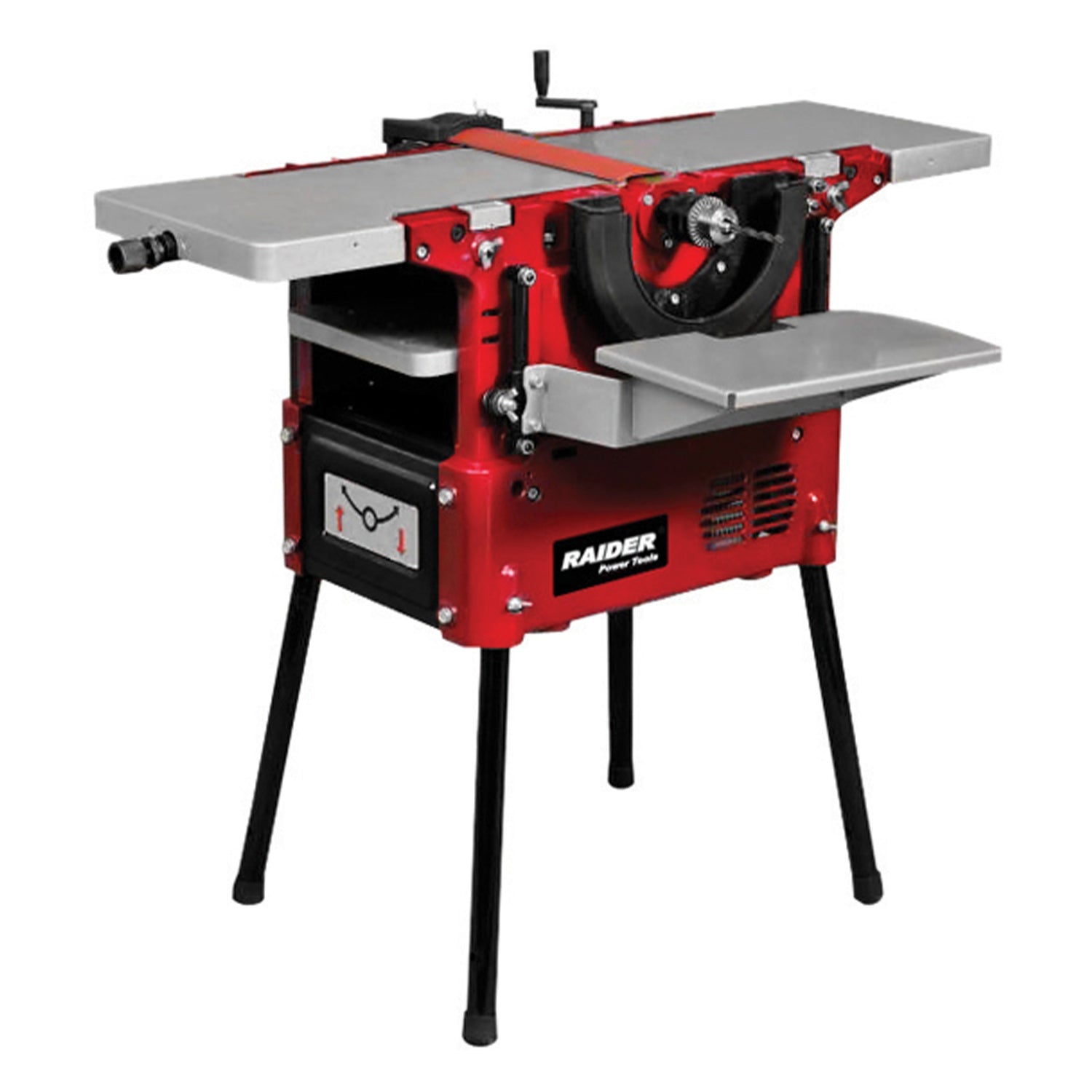 Kombinovaný stolársky stroj s funkciami pílenia, hobľovania, frézovania profilovacími frézami, vŕtania a zrovnávania 2200 W 230 V