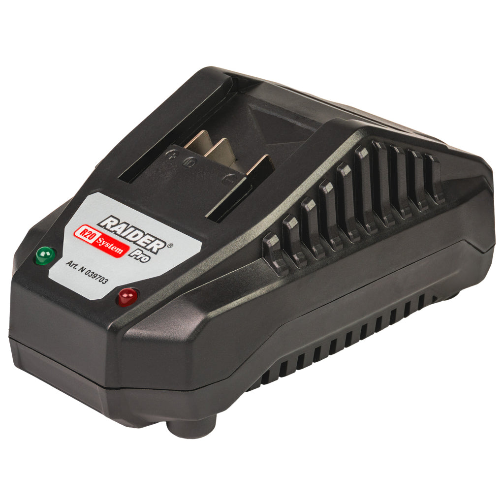 Uhlová brúska 125 mm s akumulátorom r20 4 ah, 2 rezné kotúče a plastový kufor raider pro