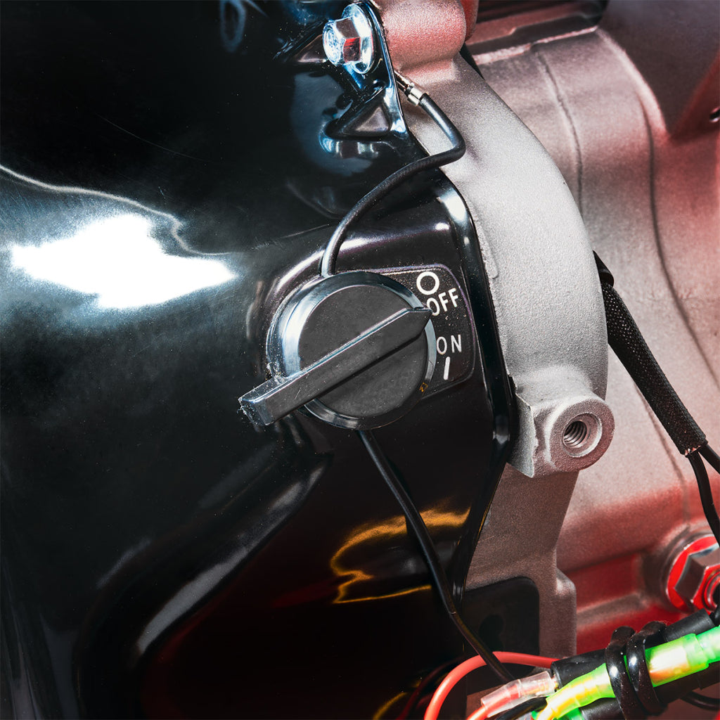 Benzínový motorový drvič - štiepkovač konárov 420cm3, 8,6kW, 100mm RD-GSH02