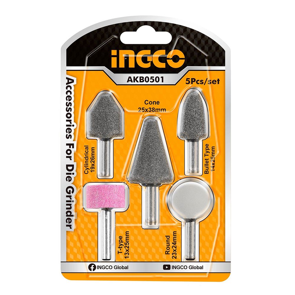 Sada 5 brúsnych kameňov na biax ingco