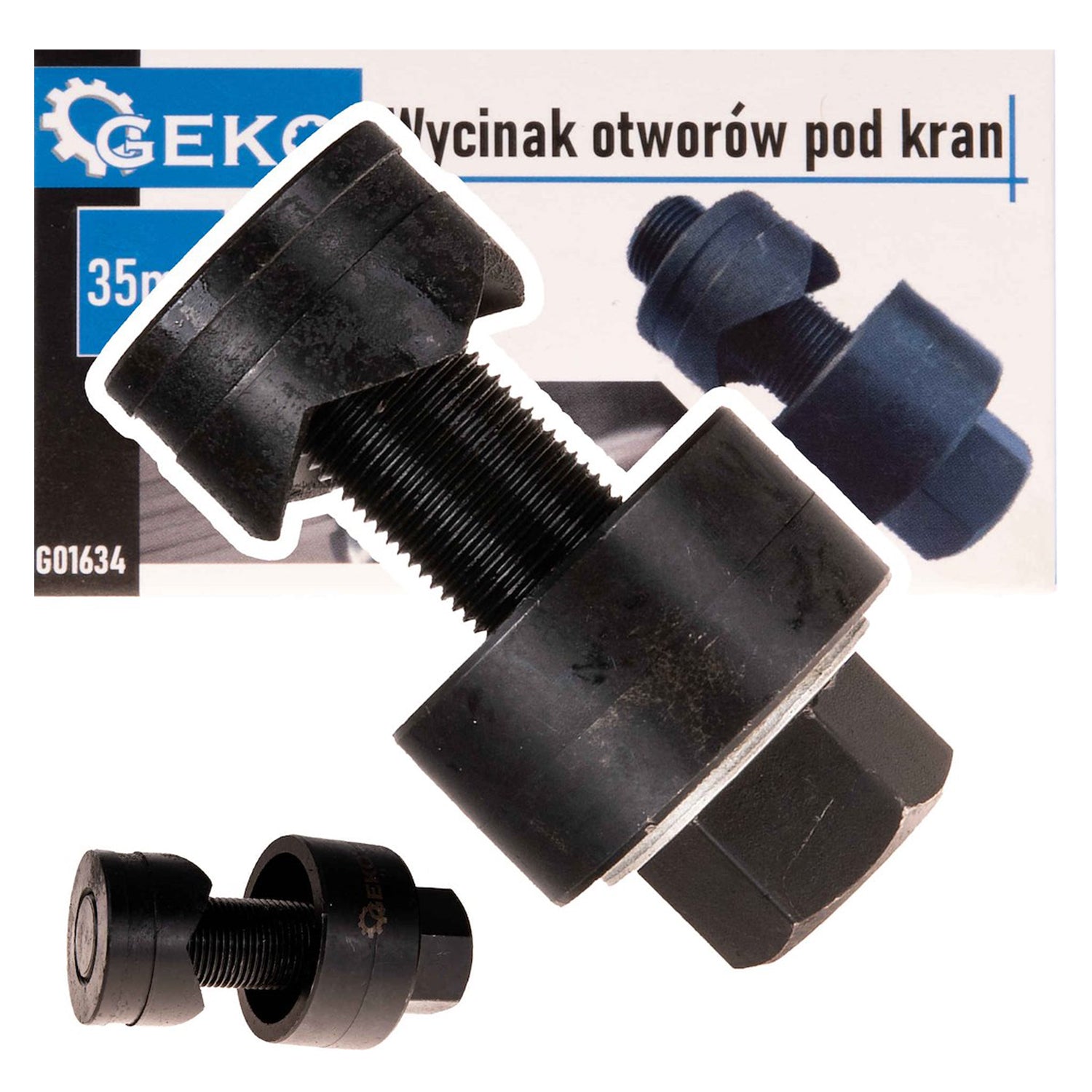 Fréza - vykružovací vrták na závitové otvory do plechu, 35mm, Geko