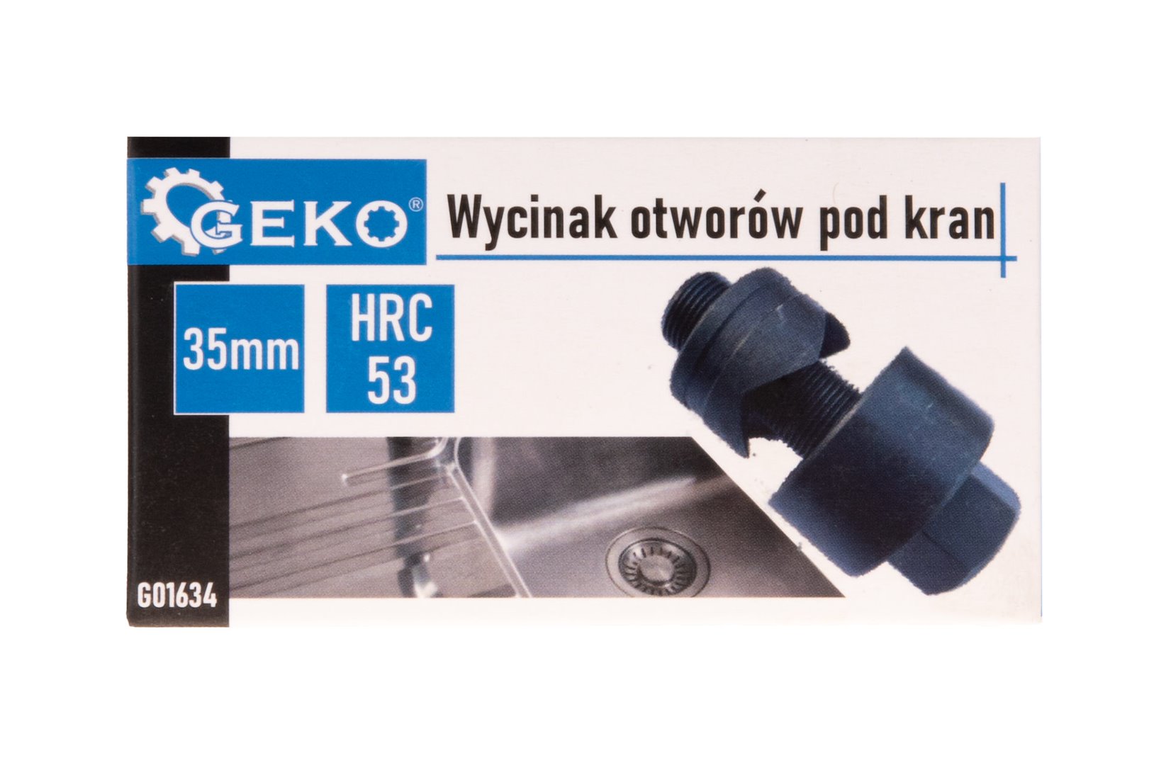 Fréza - vykružovací vrták na závitové otvory do plechu, 35mm, Geko