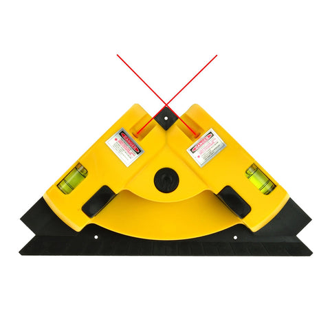 Krížová laserová vodováha s pravým uhlom, 90°