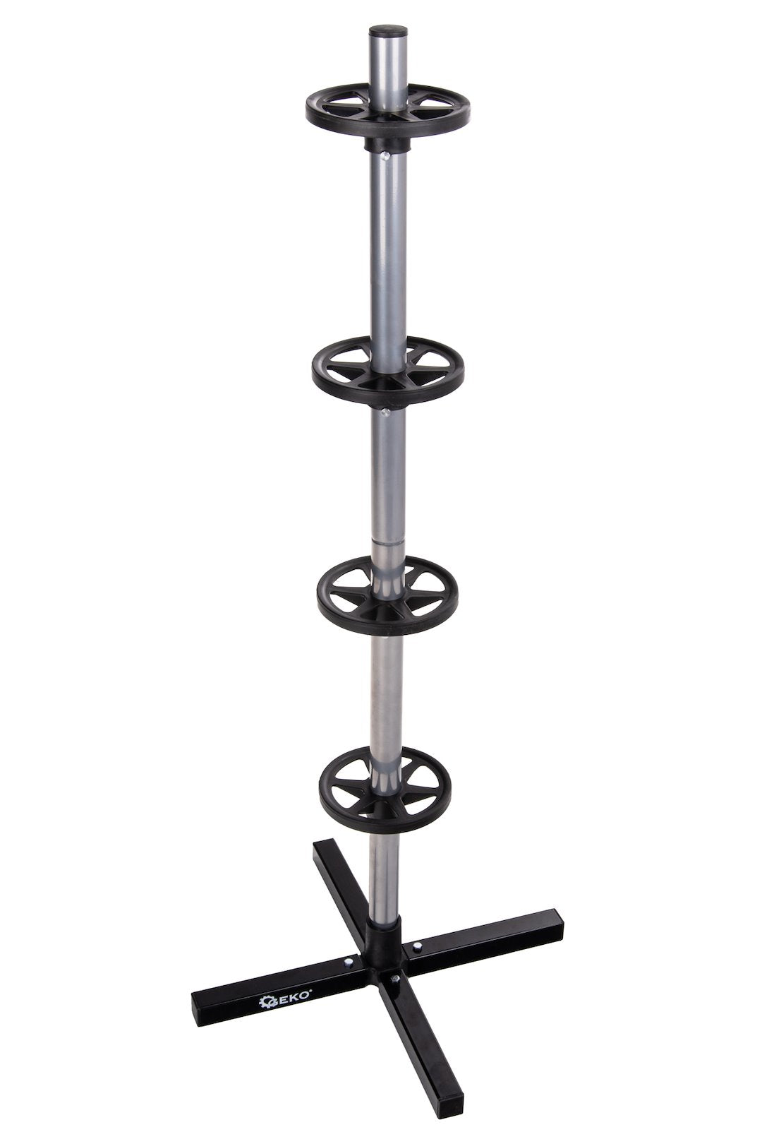 Stojan na skladovanie súpravy 4 automobilových pneumatík GEKO