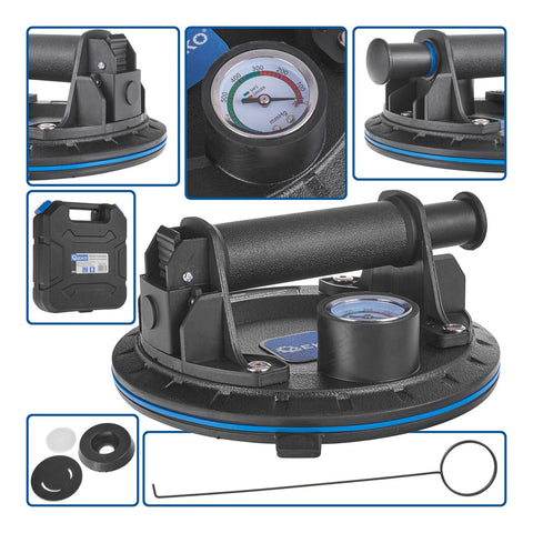 Prísavka s vákuovou pumpou a manometrom 200mm, 170kg