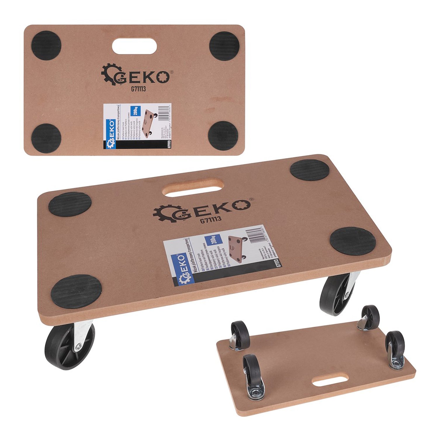 Prepravná plošina, nosnosť 200kg, Geko