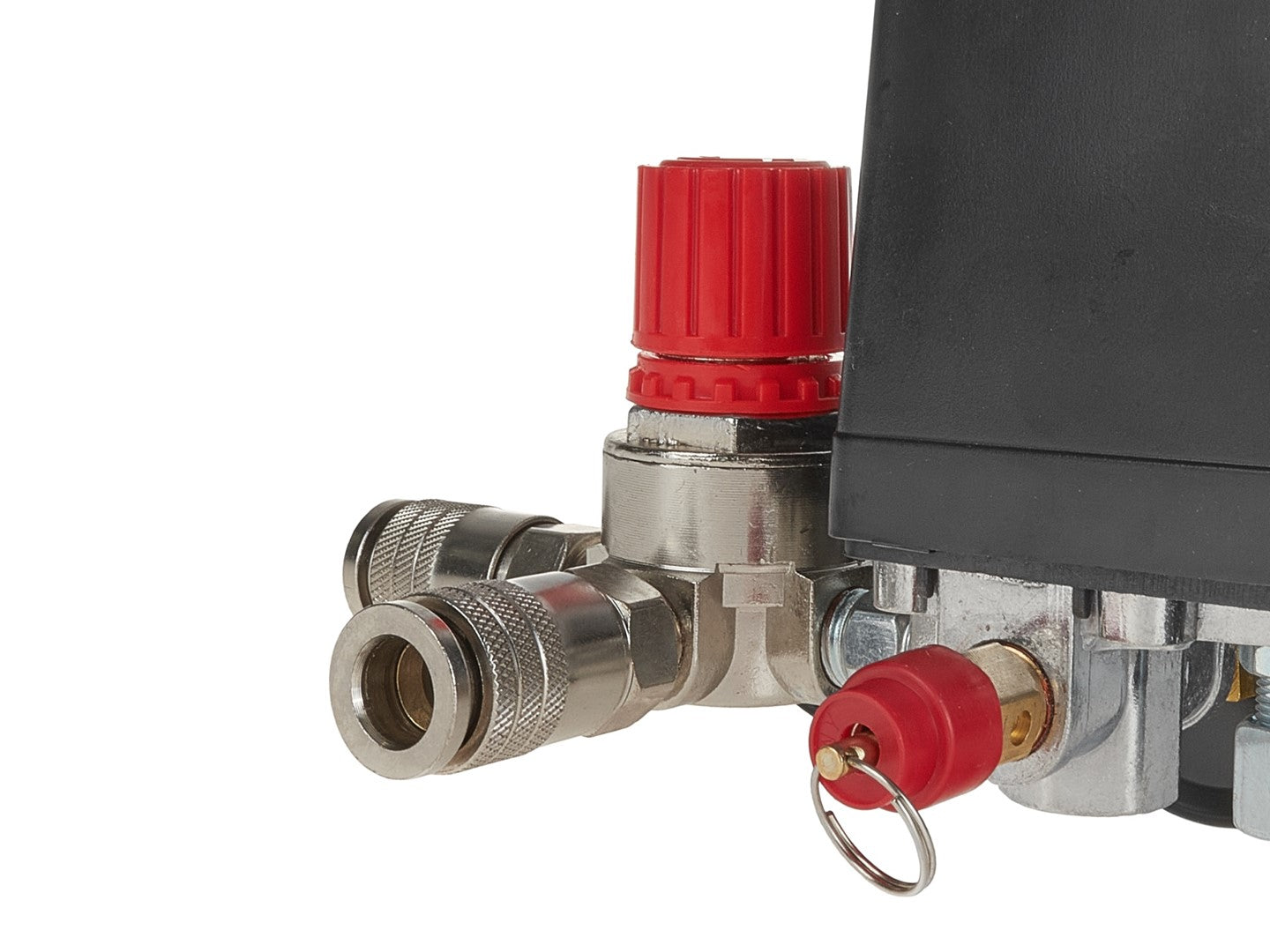 Univerzálny tlakový spínač s regulátorom tlaku pre kompresor