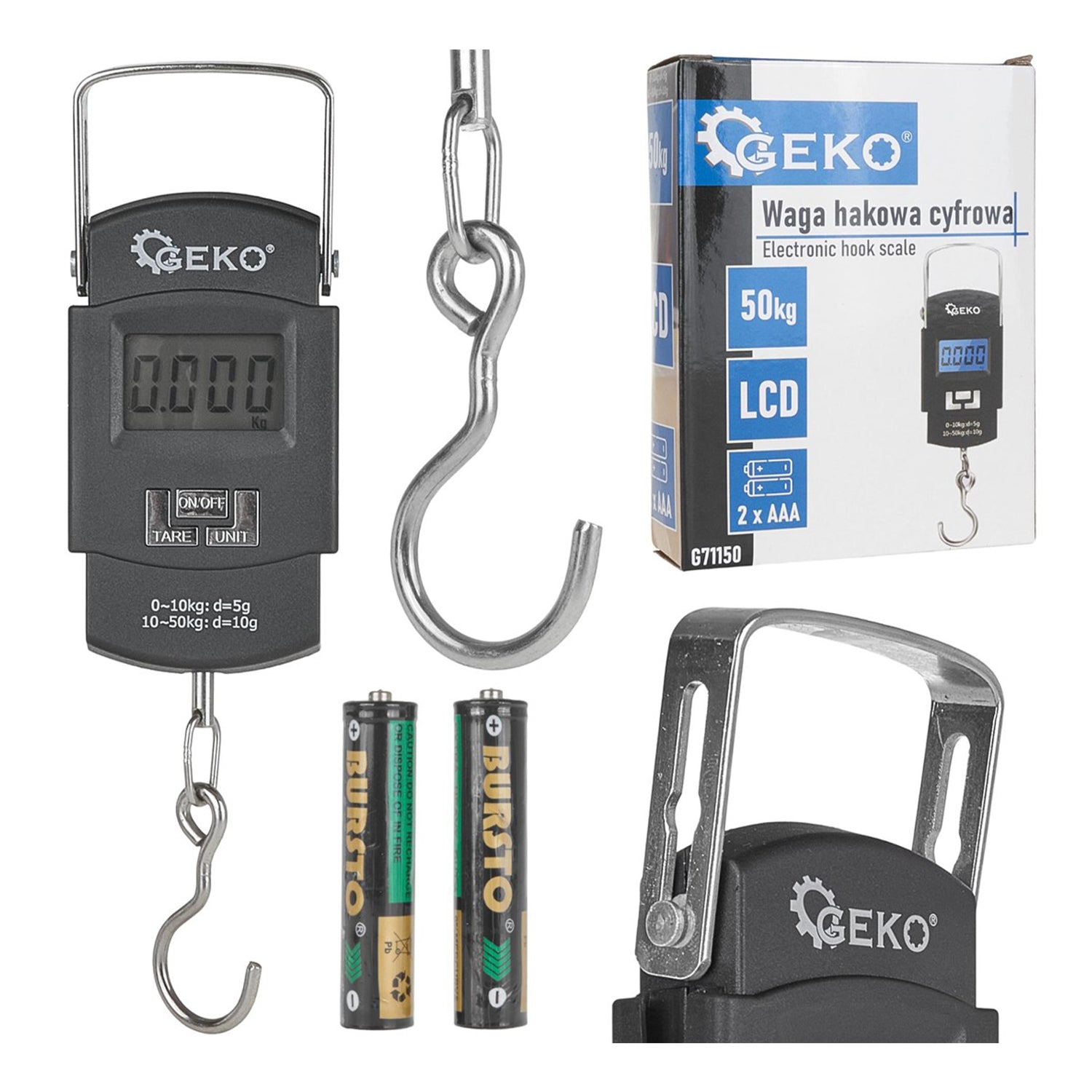 Elektronická váha s hákom 50kg