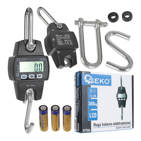 Digitálna žeriavová závesná váha 300kg Geko