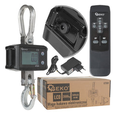 Digitálna žeriavová závesná váha s diaľkovým ovládačom 2000kg Geko