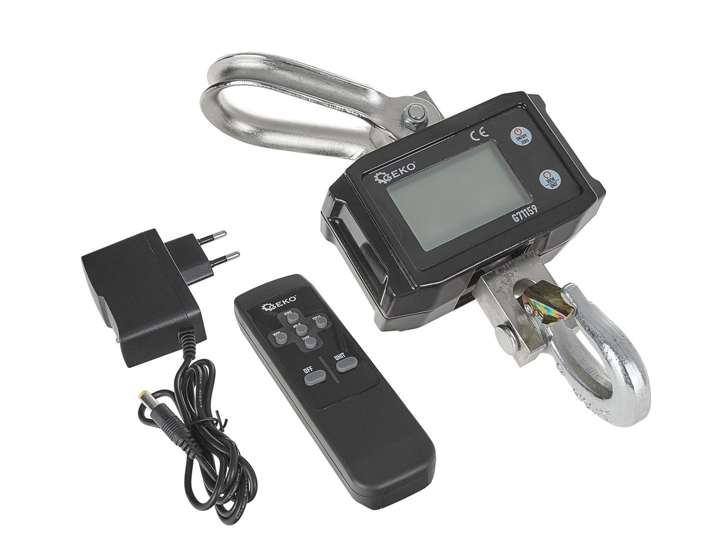 Digitálna žeriavová závesná váha s diaľkovým ovládačom 2000kg Geko