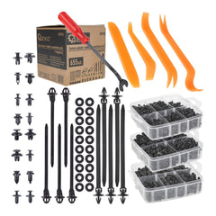 Sada náradia na odstránenie čalúnických spôn s univerzálnymi klipmi a úchytkami 655ks