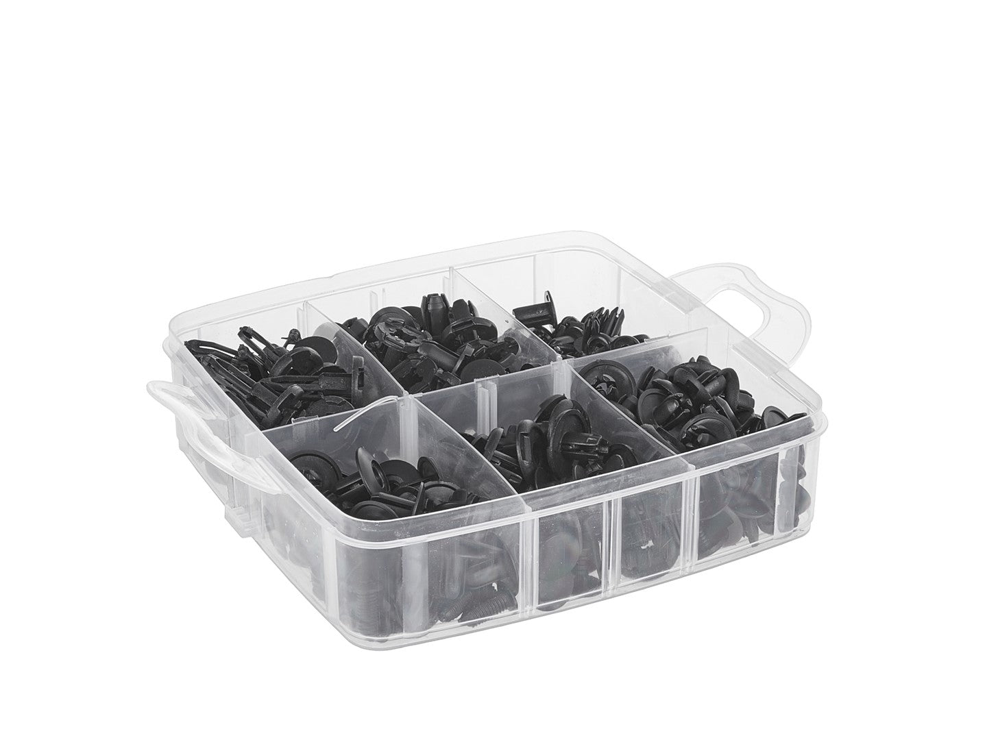 Sada náradia na odstránenie čalúnnických spôn s univerzálnymi klipsami a úchytkami 655 kusov