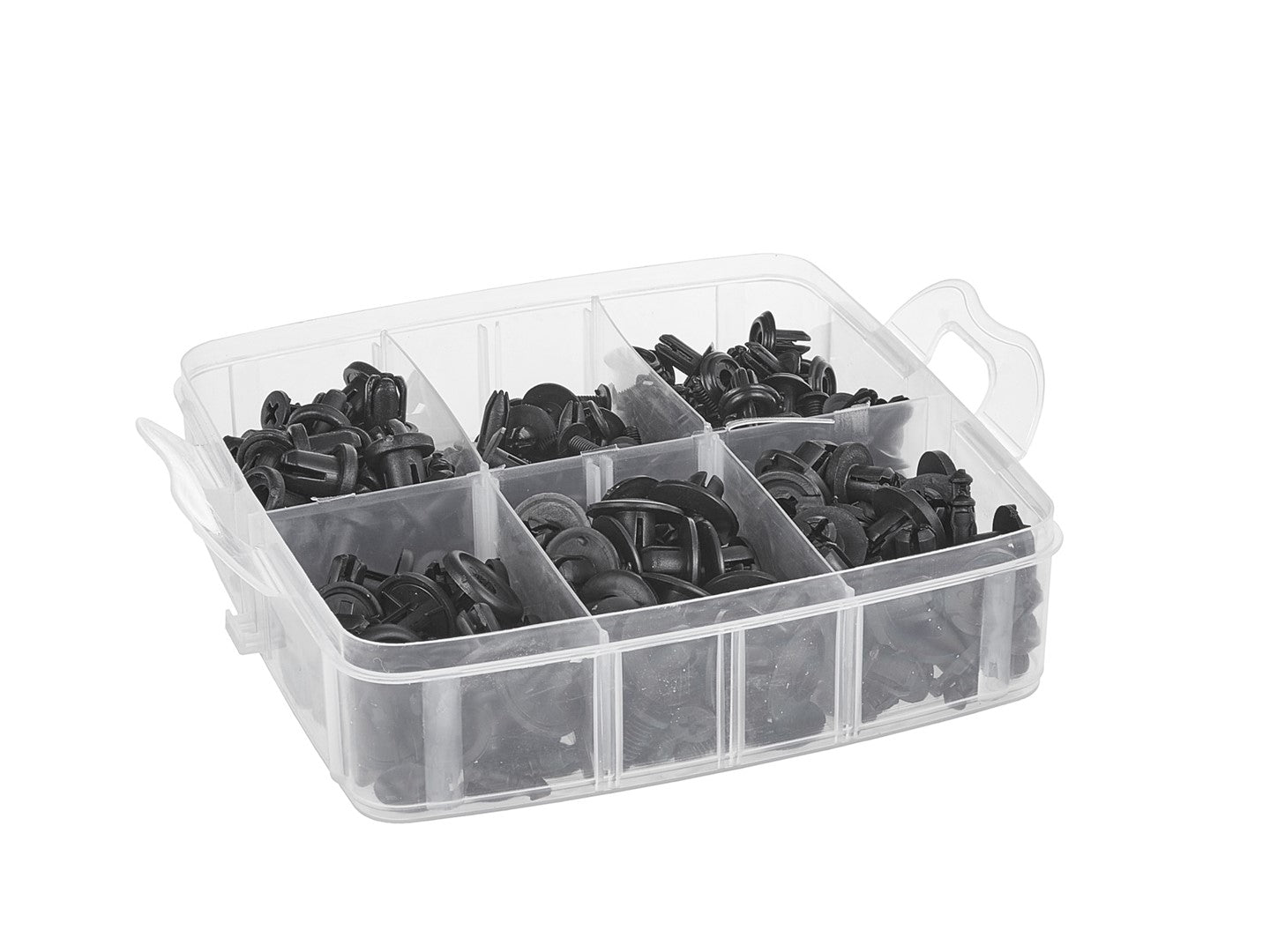 Sada náradia na odstránenie čalúnnických spôn s univerzálnymi klipsami a úchytkami 655 kusov