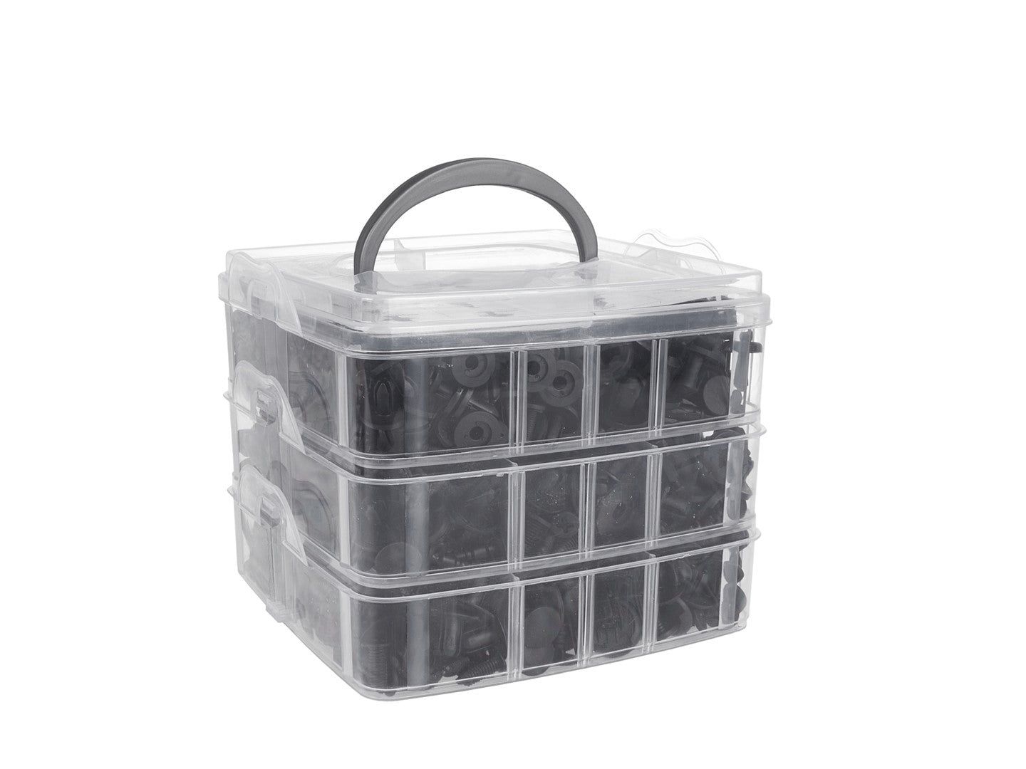 Sada náradia na odstránenie čalúnnických spôn s univerzálnymi klipsami a úchytkami 655 kusov