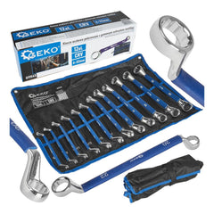 Sada zahnutých očkových kľúčov s pogumovanou rukoväťou 6 - 32mm, 12ks