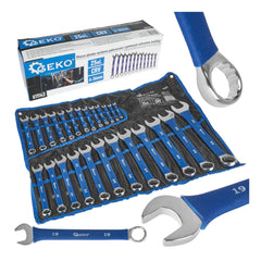 Sada 25 kombinovaných pevných očkových kľúčov s pogumovanou protišmykovou rukoväťou 6 - 36mm