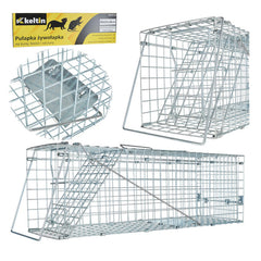 Skladacia pasca na kuny, lasice a potkany 60 x 21 x 18cm, Keltin