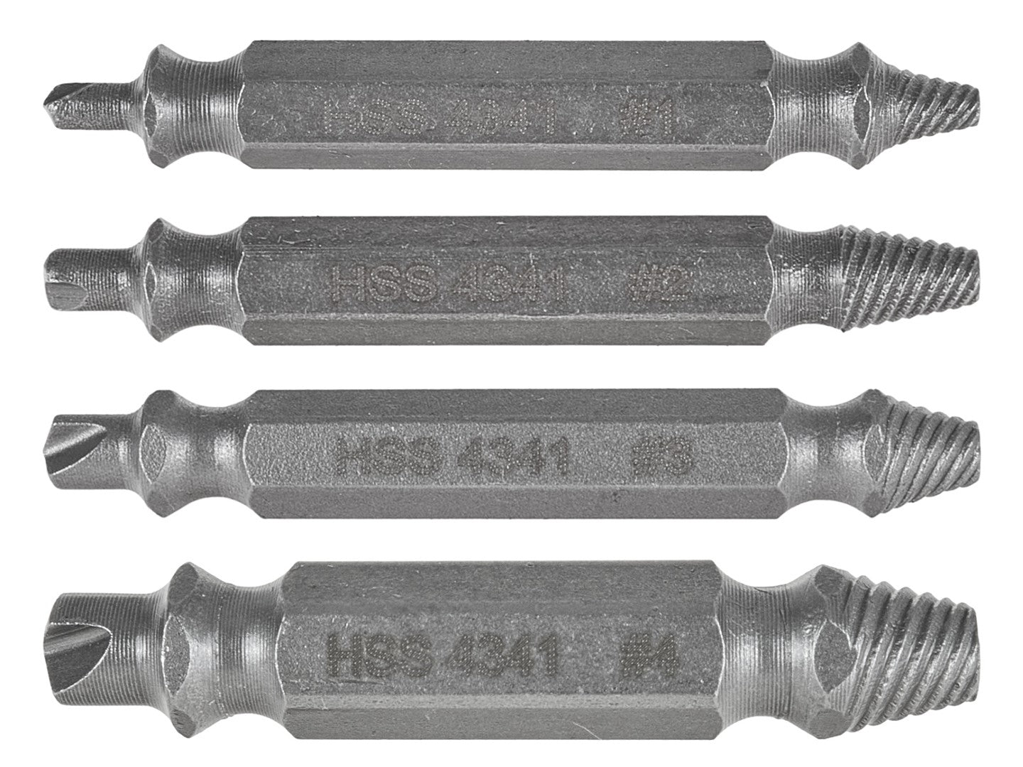 Sada 4 dvojitých sťahovákov na opotrebované a poškodené skrutky