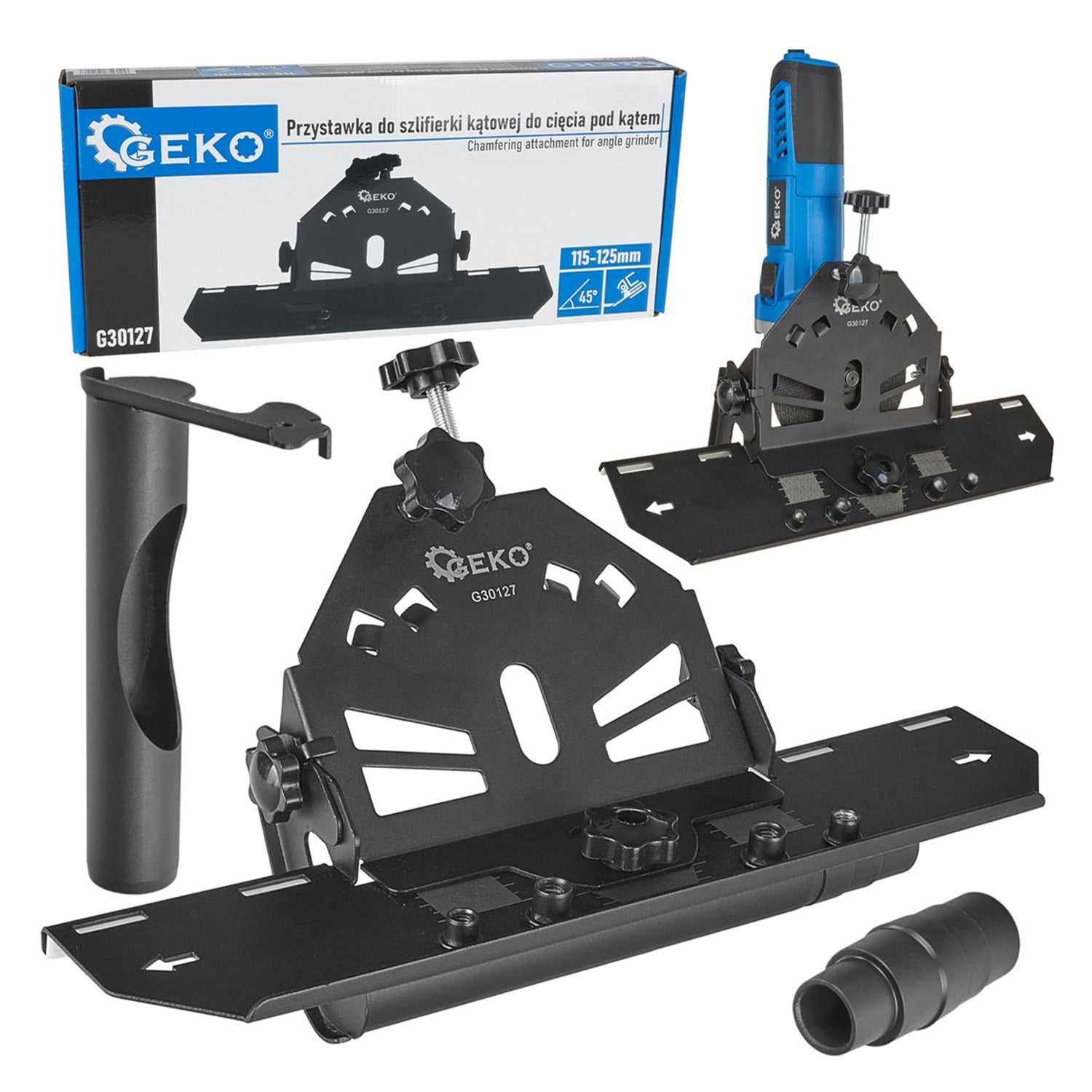 Nadstavec pre uhlovú brúsku na rezanie pod uhlom 45° 115 - 125mm