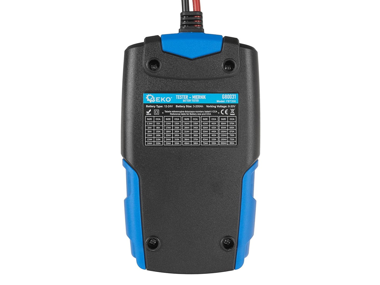 Tester batérie s LCD displejom 12/24V 3Ah - 200Ah