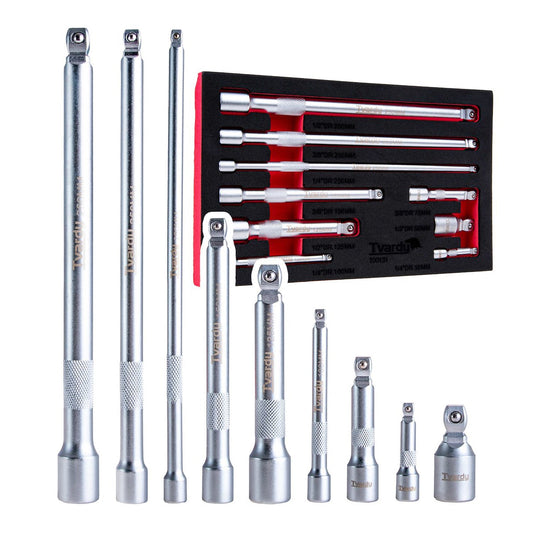 Sada 9 kĺbových predĺžení 1/4'' 3/8'' 1/2'' Cr-V