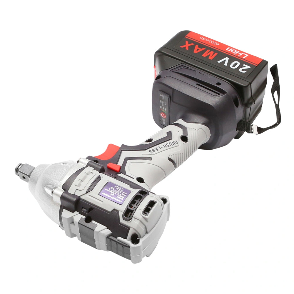 Rázový uťahovák bezuhlíkový s akumulátorom 20V 4000mAh 320Nm